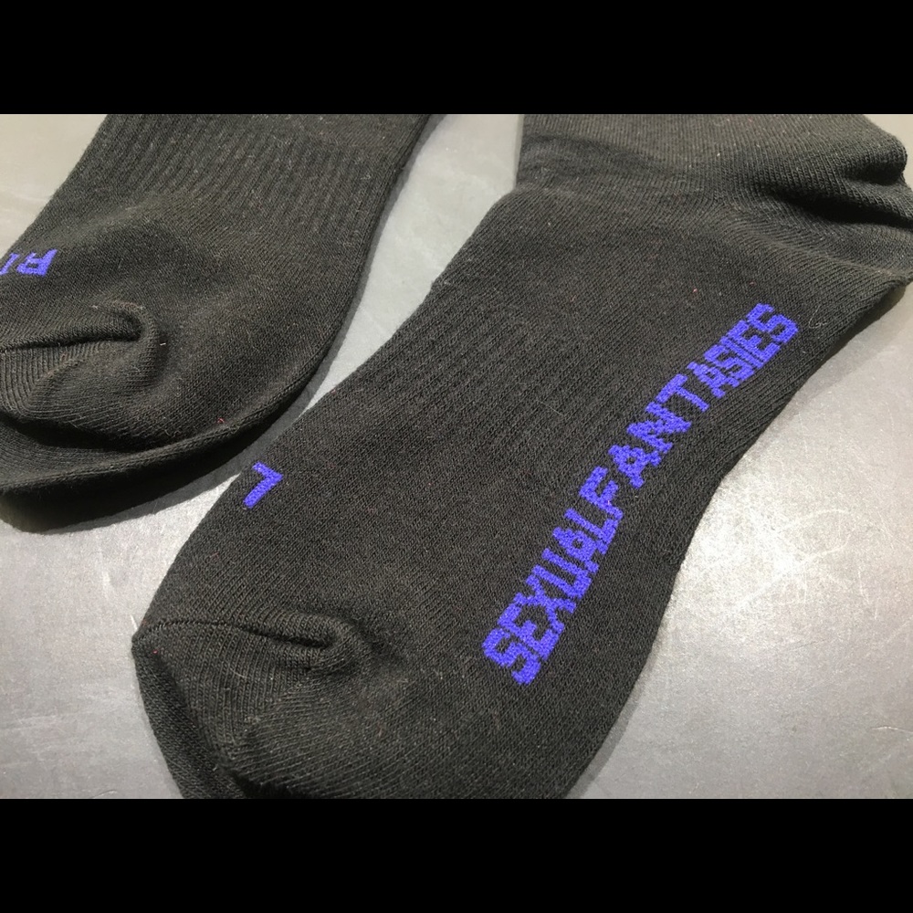 Vetements Socks Sexual Fantasies Black - Picture 2 of 4